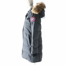 良品 CANADA GOOSE カナダグース 3802LA SHELBURNE PARKA シェルバーン パーカー ファー・フード付 ダウンコート 灰色 S カナダ製 正規品_画像2