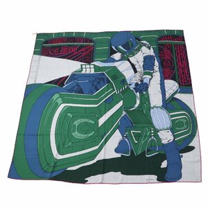 未使用品 HERMES エルメス 22SS Mysterious Rider ミステリアスライダー カレ140 カシミヤ×シルク ショール／ストール 箱付 正規品 メンズ