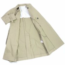 未使用品 ATON 定価148500円 エイトン WEST POINT OVERSIZED TRENCH COAT トレンチコート スプリングコート ベージュ 00 日本製 正規品_画像3