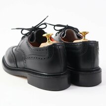 【ドンドン見直し】極美品 Tricker's トリッカーズ L5679 ANNE アン ウイングチップ レザーシューズ ブラック 7 イングランド製 メンズ_画像5