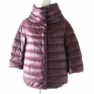  beautiful goods Herno hell noPI0043D AMINTAaminta stand-up collar down jacket bordeaux 42 hanger attaching regular goods lady's 