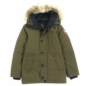  beautiful goods Canada Goose 3426MA CHATEAU Logo badge * fur * with a hood .WZIP down jacket khaki XS Canada made regular goods men's 