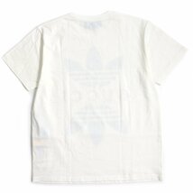 未使用品 GUCCI グッチ adidas 22SS 548334 コットン トレフォイル ロゴプリント 半袖Ｔシャツ ホワイト S イタリア製 正規品 メンズ_画像3