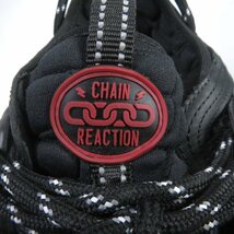 美品 VERSACE ヴェルサーチ CHAIN REACTION メデューサ ロゴ入り レザー使い ダッドシューズ ローカットスニーカー ブラック 40 イタリア製_画像7