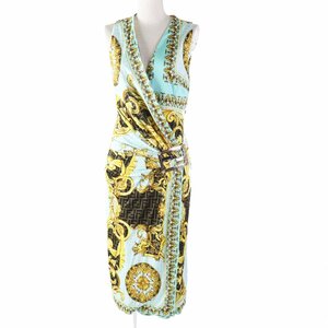  unused goods fender che Fendi Versace 22SS 1004745 FF Logo ba lock pattern midi dress | long dress multi 40 made in Italy regular goods 
