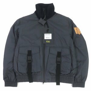 未使用品 モンクレール ジーニアス 1 JWアンダーソン 22AW SKIDDAW ロゴワッペン WZIP ダウンジャケット ネイビー系 2 イタリア製 正規品