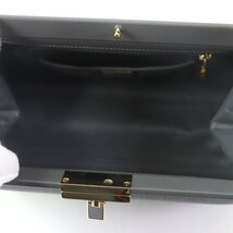 極美品 COMTESSE コンテス ホースヘアー レザー使い ハンドバッグ グレー ゴールド金具 箱・保存袋付き レディース_画像8