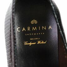 未使用品▼CARMINA カルミナ リザード Uチップ レザーシューズ ローファー ブラック 5.5 保存袋付き スペイン製 メンズ_画像7