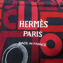 極美品★HERMES エルメス 20SS コットン100％ 総柄 クルーネック 半袖Ｔシャツ マルチカラー 34 フランス製 正規品 レディース_画像6