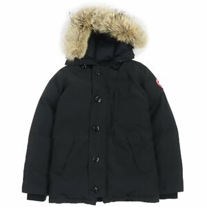 美品●CANADA GOOSE カナダグース 3426MA CHATEAU シャトー ロゴワッペン付き ダウンジャケット ダウンコート ブラック S カナダ製 メンズ