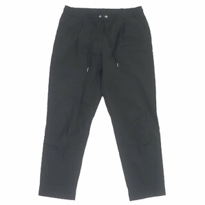 美品□MONCLER モンクレール 2021年製 PANTALONE SPORTIVO コットン トリコロール テーパード イージーパンツ ブラック 48 正規品 メンズの画像1