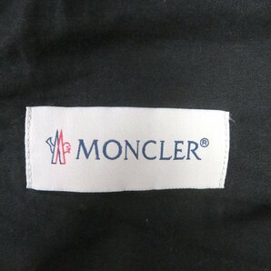 美品□MONCLER モンクレール 2021年製 PANTALONE SPORTIVO コットン トリコロール テーパード イージーパンツ ブラック 48 正規品 メンズの画像7