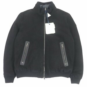 極美品□MONCLER モンクレール 定価738100円 2022年製 FAYAL ダウンベスト付き 3WAY ショート スウェード レザージャケット 黒 4 正規品