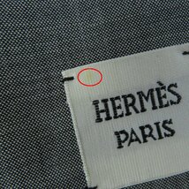 未使用品◎HERMES エルメス ウール シルク混 ハイウエスト ひざ丈 タイトスカート グレー 34 フランス製 正規品 レディース_画像10