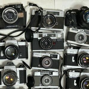 フィルムカメラ 二眼レフカメラなど34台大量まとめ RICOHFLEX Ⅶ PRIMOFLEX minolta NIKONOS PENTAX KONICA OLYMPUS Canon YASHICAの画像4