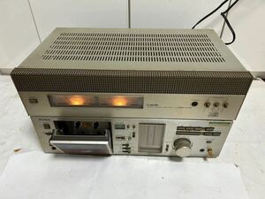 音楽機材2台まとめ 日立　LO-D HMA-3790 パワーアンプ SONY TC-U60 カセットデッキ　ジャンク品　現状販売