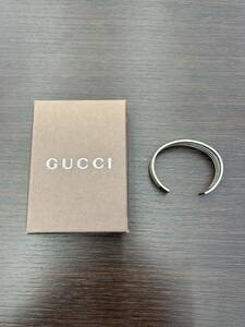 #4045A【アクセサリー】GUCCI グッチ シルバー925 バングル 20g 