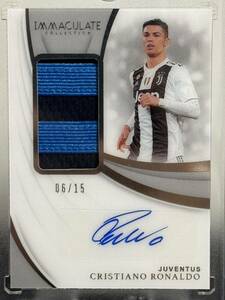 ★15枚限定★ 2018 PANINI IMMACULATE CRISTIANO RONALDO PATCH AUTO