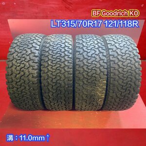 【送料無料】中古タイヤ LT315/70R17 121/111R 2004年製 BF Goodrich (グッドリッチ) KO 4本SET【45340473】