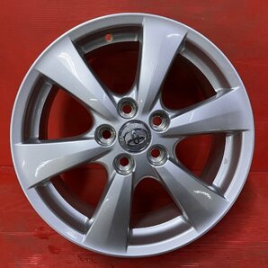 【送料無料】中古 トヨタ エスティマ純正 オーリス、マークX等 17x7.0+50 114.3-5H アルミホイール4本SET【47139818】の画像9