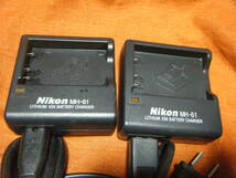 ● Nikon ニコン MH-61 バッテリーチャージャー 充電器 EN-EL5用　2個●_画像2