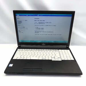 1円～【ジャンク】FUJITSU LIFEBOOK A579/B Core i3-8145U 2.1GHz/8GB/SSD128GB/DVD/15インチ/OS無【栃木出荷】