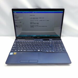 1円～【ジャンク】FUJITSU LIFEBOOK AH77/C2 Core i7-8550U 1.8GHz/8GB/SSD128GB+HDD1TBGB/Blu-ray/15インチ/OS無【栃木出荷】