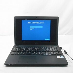 1円～ FUJITSU LIFEBOOK AH53/A3 Core i7-6700HQ 2.6GHz/8GB/新品SSD480GB交換済/Blu-ray/Windows10Home【山形出荷】