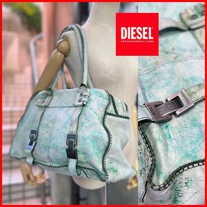 粋☆ｴﾒﾗﾙﾄﾞGﾀﾞﾒｰｼﾞ系柔革♪A4ﾏｼﾞｿﾝ風!【DIESEL】送料込