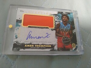 2021-22 Topps OTE Inception AMEN THOMPSON Autograph Relic 068/199 On Card ドラフト4位 直筆サイン 199枚限定 ヒューストン・ロケッツ