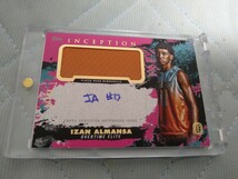 2021-22 Topps OTE Inception IZAN ALMANSA Autograph PINK relic 377/99 On Card 直筆サイン 99枚限定 Gリーグイグナイト 2024ドラフト_画像1