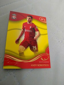 TOPPS LIVERPOOL LINEAGE 2023 BASE yellowパラレル ANDY ROBERTSON 30/75 75枚限定