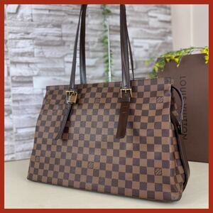 a679 ルイヴィトン １円 ★超美品★ダミエ チェルシー ショルダーバッグ トートバッグ ブラウン Louis Vuitton ビトン