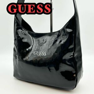 GUESS ショルダーバッグ エナメル　