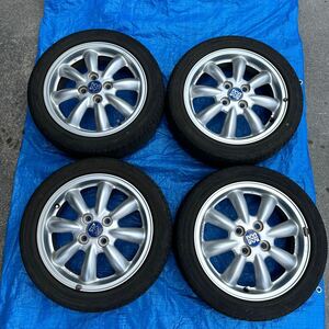 MINILITE ミニライト　15×4.5J＋45　4×100　グッドイヤー EAGLE LS2000 165/55R15 2020年製　中古