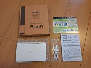 シャープカラー電子辞書★Brain PW-H1-W SHARP タッチペンなど欠品あり