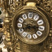 イタリア製　置き時計・燭台（3点セット）_画像2