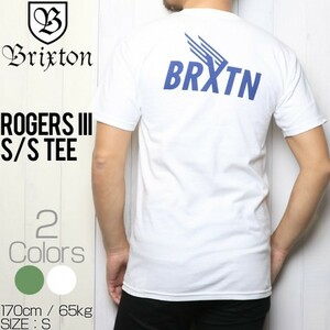 【送料無料】BRIXTON ブリクストン ROGERS III S/S STANDARD TEE 半袖Tシャツ 06935 WHITE Lサイズ