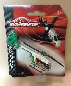 マジョレット　H 145　ヘリコプター　(白/緑)　ミニカー　majorette　同梱可 HELICOPTER (Prly_cd)