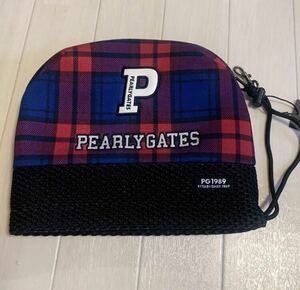 新品■11,220円【パーリーゲイツ】アイアン　ヘッドカバー　PEARLY GATES チェック柄