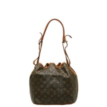 ルイ ヴィトン モノグラム プチノエ ショルダーバッグ M42226 ブラウン PVC レザー レディース LOUIS VUITTON 【中古】_画像3