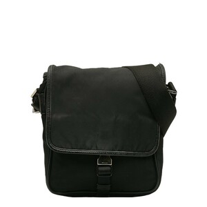 プラダ ワンショルダーバッグ ブラック ナイロン レディース PRADA 【中古】