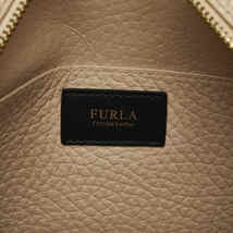 フルラ アヴリル 斜め掛け ショルダーバッグ ピンクベージュ レザー レディース Furla 【中古】_画像7