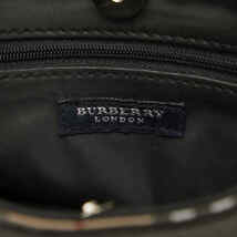 バーバリー ノバチェック ミニ ハンドバッグ ブラウン キャンバス レザー レディース BURBERRY 【中古】_画像7