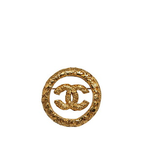  Chanel Vintage здесь Mark . скала брошь Gold металлизированный женский CHANEL [ б/у ]