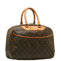 ルイ ヴィトン モノグラム ドーヴィル ハンドバッグ M47270 ブラウン PVC レザー レディース LOUIS VUITTON 【中古】_画像2