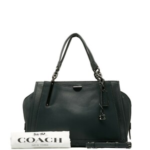 コーチ ドリーマー ハンドバッグ ショルダーバッグ 2WAY 41340 グリーン レザー スウェード レディース COACH 【中古】