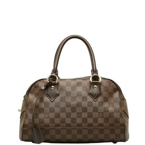 ルイ ヴィトン ダミエ ドゥオモ ハンドバッグ N60008 エベヌ ブラウン PVC レザー レディース LOUIS VUITTON 【中古】