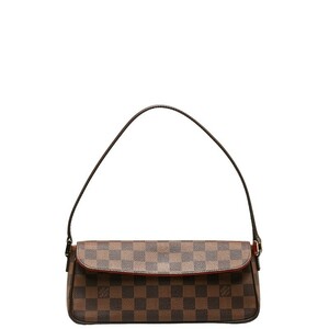 ルイ ヴィトン ダミエ レコレータ ショルダーバッグ ハンドバッグ N51299 ブラウン PVC レザー レディース LOUIS VUITTON 【中古】