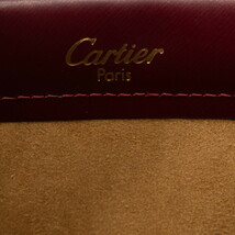 カルティエ マストライン トリニティ ハンドバッグ ワインレッド レザー レディース CARTIER 【中古】_画像6